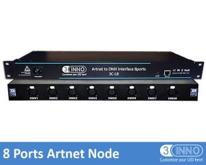 Artnet DMX 8 puertos de interfaz